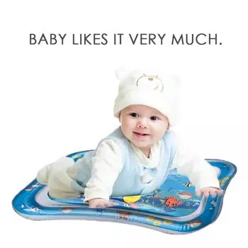 Детский надувной игровой коврик для воды Tummy Time Playmat Fun Activity Pool Pat Cushion CHINA