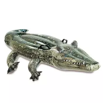 Детский надувной креативный крокодил, плавучий дренажный серфинг-маунт