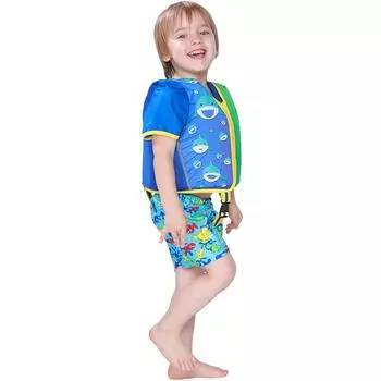 Детский Надувной Спасательный Жилет для Плавания Ребенка Жилет для Малыша Плавучесть Безопасность Shark,M