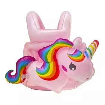 Детский надувной танк-топ-купальник-радуга с лошадкой, плавательный круг M