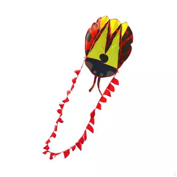 Детский надувной воздушный змей в форме животного, легко управляемый, уличные игрушки, летающая игрушка для путешествий, дня рождения красный