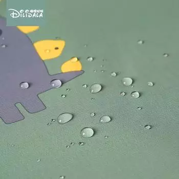 Детский нагрудник-фартук, водонепроницаемый, для мальчиков и девочек, для рисования, кулинарии, художественный фартук для рисования, детский халат, фартук для детского сада, нарукавник зелёный