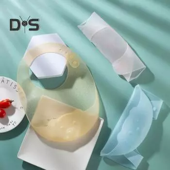 Детский нагрудник, регулируемый, водонепроницаемый, грязеотталкивающий, пищевой силикон, мультяшный медведь, 3D-дизайн в виде сот, бандана для кормления, обеда, детские аксессуары жёлтый