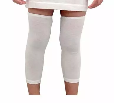Детский наколенник из волокон для чувствительной кожи и кожи с экземой [Edenswear] Содержит цинк (XS)