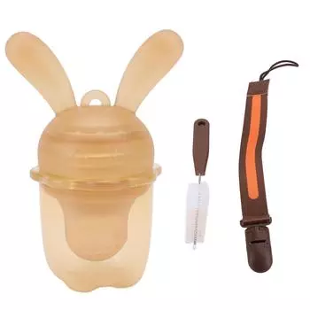 Детский ниблер для фруктов и овощей, многофункциональный, из жидкого силикона и полипропилена, размер L S(for 2-4kg)