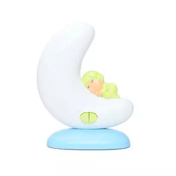 Детский ночник с успокаивающей музыкой в виде луны, развивающая головоломка для раннего обучения ребенка, сон, Bluetooth, игрушка для пренатального развития 0-3 лет