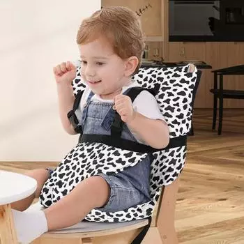 Детский обеденный стульчик с ремнем безопасности и толстой подушкой, детский регулируемый ремень безопасности A