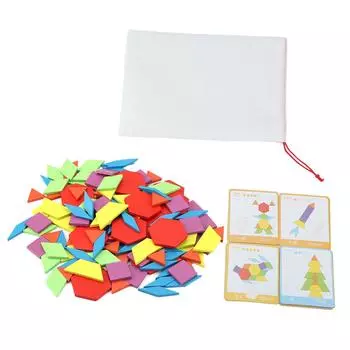 Детский обучающий деревянный набор игрушек для детей дошкольного обучения реквизит для обучения форме головоломки