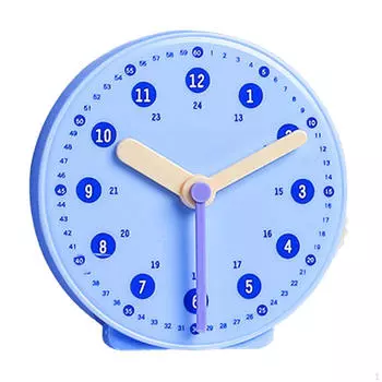 Детский обучающий инструмент для определения времени, игровая комната, возраст 3+ синий