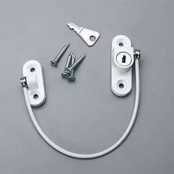 Детский оконный замок Детская защита Металлический детский защитный оконный стопор Противоугонные замки Ограничитель открывания окна Замки для шкафов