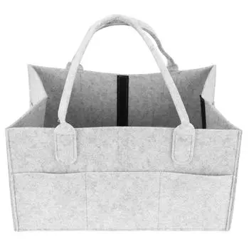 Детский органайзер для подгузников, войлочная дорожная сумка для хранения, портативная большая сумка-держатель для детской одежды Spar