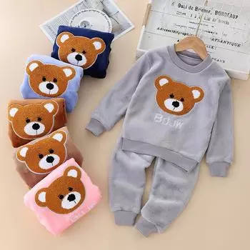 Детский осенне-зимний утолщенный свободный свитер, туника с длинными рукавами + брюки на шнурке, комплект из двух предметов 130cm