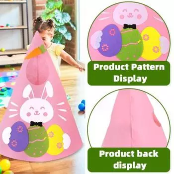 Детский пасхальный костюм Yousheng, безрукавный костюм в виде кролика, яйцо для косплея, конический мультяшный наряд для сценического представления, вечеринки, фотосъемки жёлтый