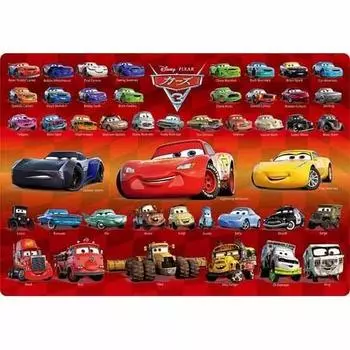 Детский пазл 80 деталей 3 машинки коллекция