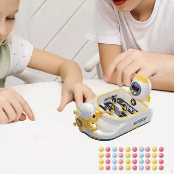 Детский пинбольный автомат с 40 шариками в комплекте, портативная настольная игра, прочная обучающая игрушка синий