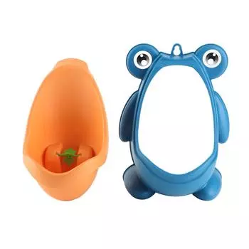 Детский писсуар, милый мультяшный забавный, прицельный, настенный, обучающий писсуар для мальчиков и малышей синий