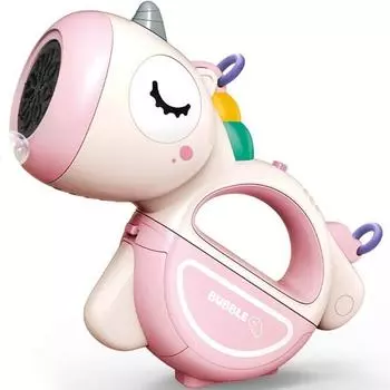 Детский пистолет для пузырей с животными Riverfox + ремешок + набор для раствора для мыльных пузырей, корейские детские игрушки