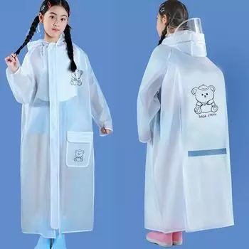 Детский плащ для студентов мужского и женского пола, водонепроницаемый плащ для всего тела, новинка 2023 года, плащ для мальчиков среднего и крупного возраста, специальное предложение для школы XL (130-140)CM розовый