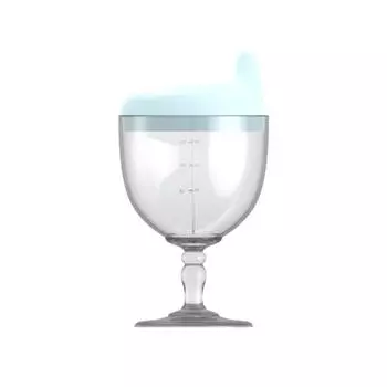 Детский пластиковый кубок, детская чашка для вина, чашка для сока, детская чашка для молока, чашка для обучения питью, защита от падения One Size синий