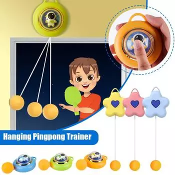 Детский подвесной тренер по пинг-понгу Взаимодействие родителей и детей для детей Устройство для тренировки глаз M0G4 D1 Racket 1 Ball-one-size