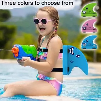 Детский поплавок для спины, детский плавник акулы, доска для плавания на спине, привлекательный цвет, вспомогательная поплавковая доска для бассейнов, озер, здоровая