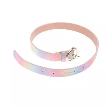 Детский пояс для девочек из искусственной кожи, красочное платье принцессы, военная подготовка, пояс для девочек, джинсовый пояс, пояс с сердечками и люверсами