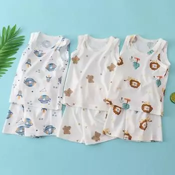 Детский повседневный летний комплект дышащего жилета для мальчиков и девочек 90cm