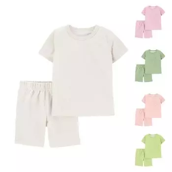 Детский повседневный пижамный комплект с милым принтом 100 светло-серый