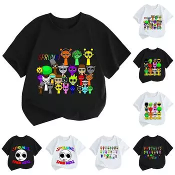 Детский повседневный топ с круглым вырезом и короткими рукавами 100 синий