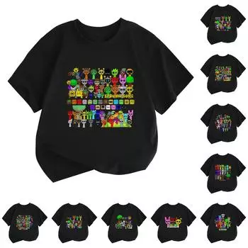 Детский повседневный топ с круглым вырезом и короткими рукавами 100 армия зеленый