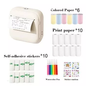 Детский принтер Мини термопринтер Портативный фотопринтер