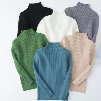 Детский приталенный свитер в рубчик, свитер для маленьких мальчиков и девочек, детская одежда, вязаный пуловер для девочек 160