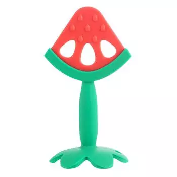 Детский прорезыватель Игрушка Форма фрукта Прорезывание зубов Силикон Успокаивает десны младенцев Моющаяся игрушка-прорезыватель для младенца
