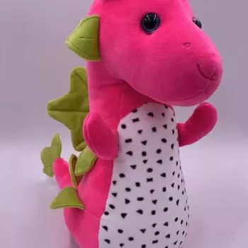 Детский простой подарок на день рождения, новый плюшевый динозавр-питайя, детская игрушка для девочек, подарок, реквизит для семейной фотосъемки Standing posture 30c красный