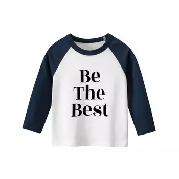 Детский пуловер, повседневная рубашка с круглым вырезом, детский весенне-осенний лоскутный топ от 1 до 9 лет, детская футболка с длинными рукавами и принтом слона