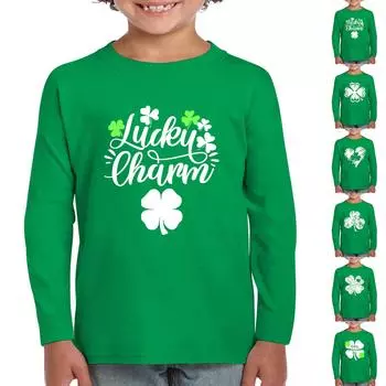 Детский пуловер с круглым вырезом и принтом, спортивная рубашка, весенний топ с длинными рукавами для мальчиков и девочек 100