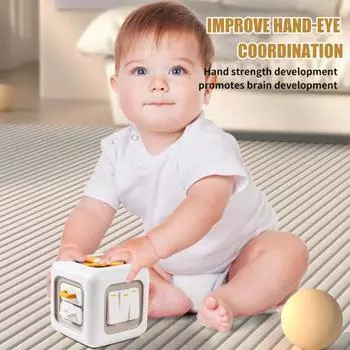 Детский развивающий куб для развития мелкой моторики, сенсорный куб для путешествий, портативный