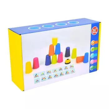 Детский развивающий ранний обучающий набор для игры в стек, веселые карточки, красочный настольный набор, настольная игра, веселая игрушка для игры в стек, двойной игрок One Size