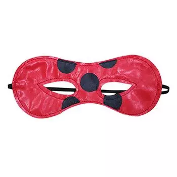 Детский реквизит для ролевых игр - маска для глаз из лакированной кожи One Size красный