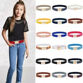 Детский ремень Ramidos, украшение для девочек, юбка, эластичный, мужской и женский, регулируемый эластичный молодежный ремень для отдыха One Size