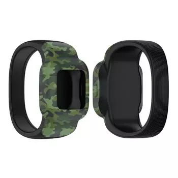 Детский ремешок для часов, ремешок без пряжки, совместимый с Garmin Fit JR3 vivofit jr.3 камуфляж зеленый