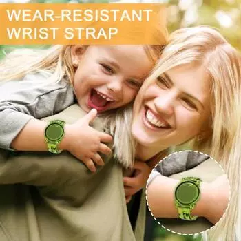 Детский ремешок на запястье для чехла-локатора AirTag, износостойкий защитный рукав с защитой от потери для Apple AirTag Band фиолетовый