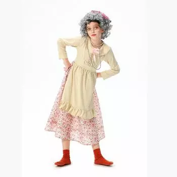 Детский ролевой костюм для вечеринки из 6 предметов 120 жёлтый