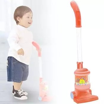 Детский ролевой пылесос Play Toy Simulation Vacuum Cleaner Нетоксичный Безопасный Детский оранжевый