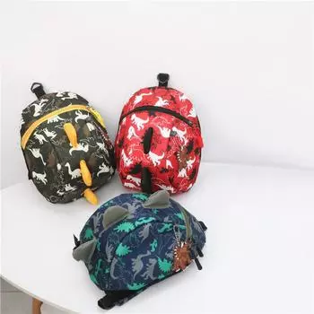 Детский рюкзак, детский школьный ранец, повседневная холщовая сумка, рюкзаки для мальчиков с принтом динозавров