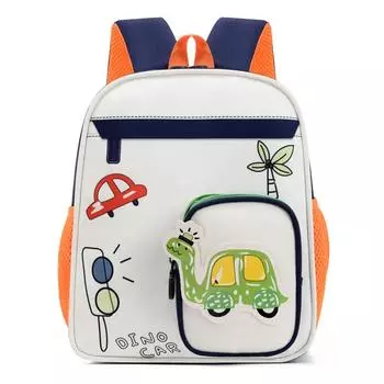 Детский рюкзак для детского сада, легкий рюкзак большой вместимости, мультяшный рюкзак для детей 3-6 лет темно-синий