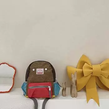 Детский рюкзак для детского сада, повседневный детский дорожный рюкзак для мальчиков и девочек, простой трендовый рюкзак в контрастных цветах в стиле Харадзюку