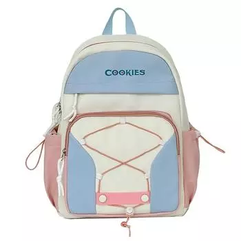 Детский рюкзак для детского сада, рюкзак с цветными блоками, многофункциональный маленький рюкзак для девочки розовый/синий