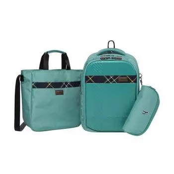 Детский рюкзак Hedges Kids Line Point Molded + новый комплект карманов, зеленый 100/100