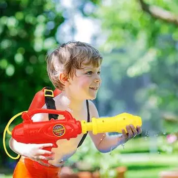 Детский рюкзак пожарного, водяной пистолет, игрушка, открытый пляж, бассейн, распылитель, пистолет, игрушки, летний огнетушитель, пистолет для замачивания олений